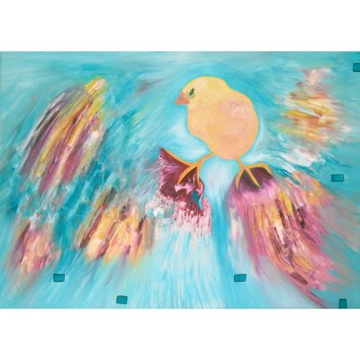 chick, painting, oil paintings, art, abstract, animals, chicken, gediminas bytautas